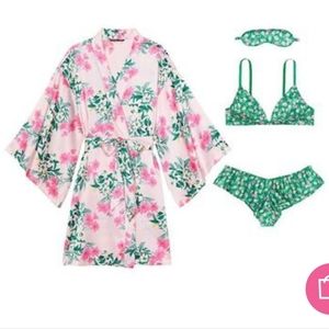 Victoria's Secret Very Sexy 4-Piece Silk Gift Set with Robe